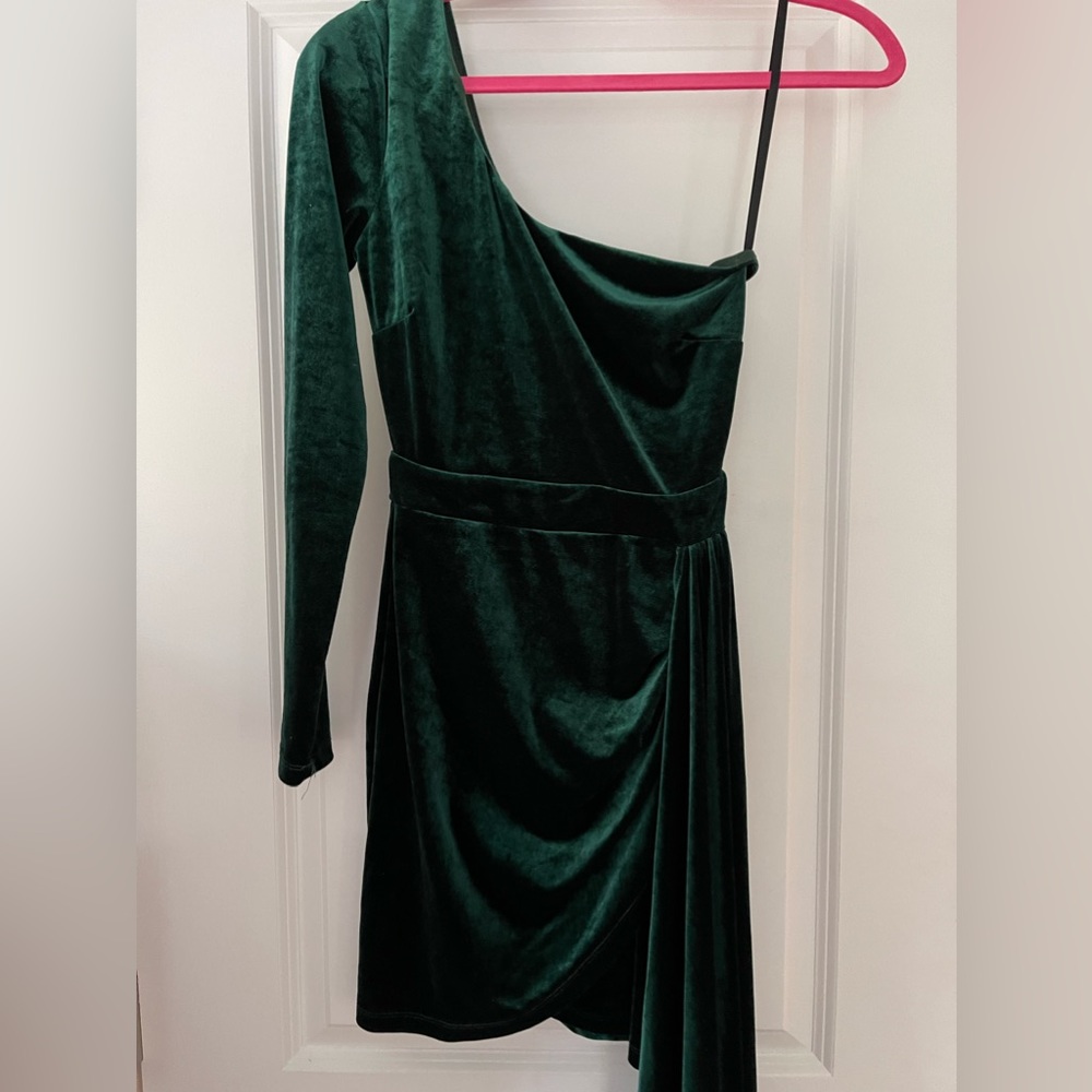 Green Velvet Dress